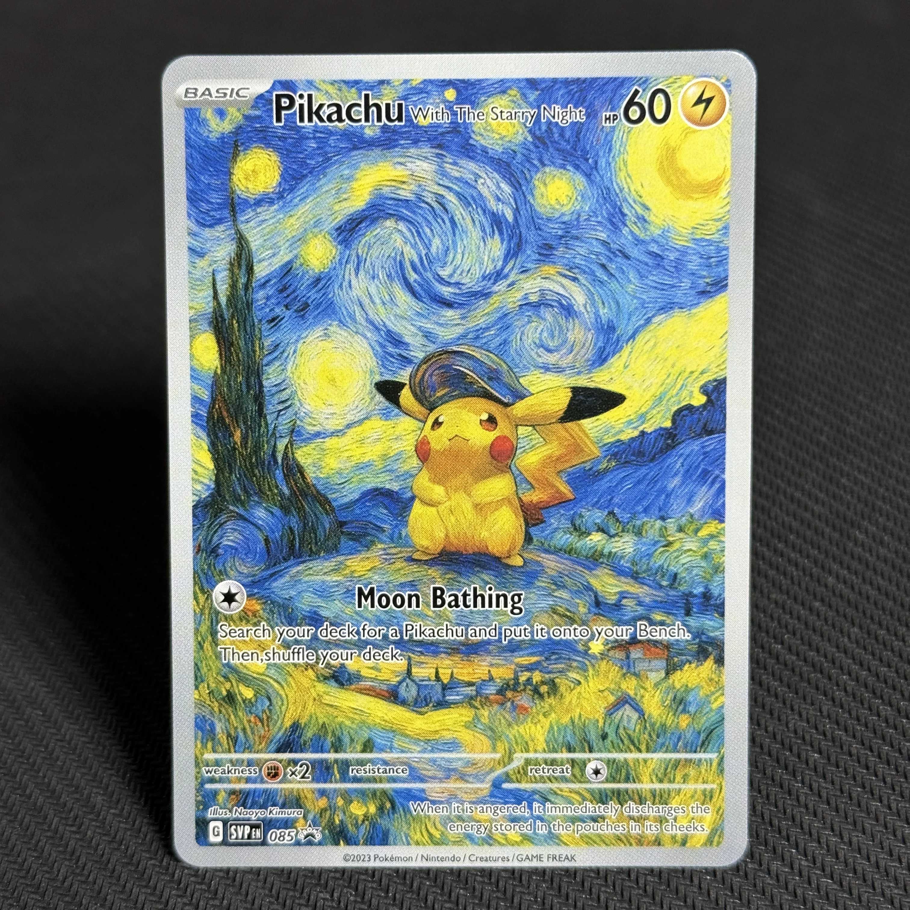 PKM Proxy Game Cards Pikachu Starry Night Van Gogh 085 SVP Charizard  Venusaur Smeargle Mew Snorlax Lugia Mewtwo Blastoise PTCG - AliExpress 26