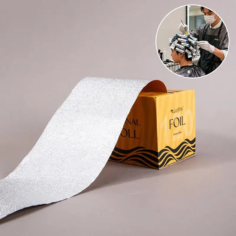 50m/Roll Professional Hair Coloring Aluminum Foil Hairdressing Perm Straightening Bleaching Barber Styling Tools Salon