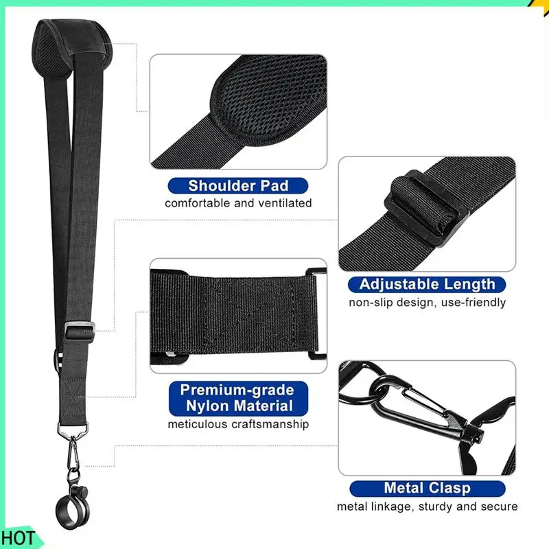 AWAH Long Trimmer Strap Reliable Shoulder Strap Kit For Weed Eaters, Leaf Blowers, Hedge Trimmers, And More
