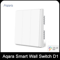 Original Aqara D1 Smart Switch Light Remote Control ZiGBee wifi Wireless Key Wall Switch work with mijia Mi Home APP