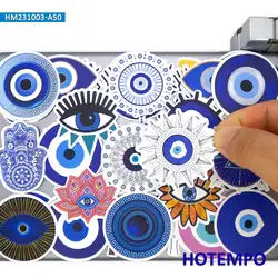 20/30/50 Peças, Adesivos Blue Evil Eye, Amuleto Misterioso, Totem Arte, Decalques engraçados, para telefone, laptop, bagagem, bicicleta, carro, guitarra, capacete, skate, copo, vidro, Adesivo da motocicleta