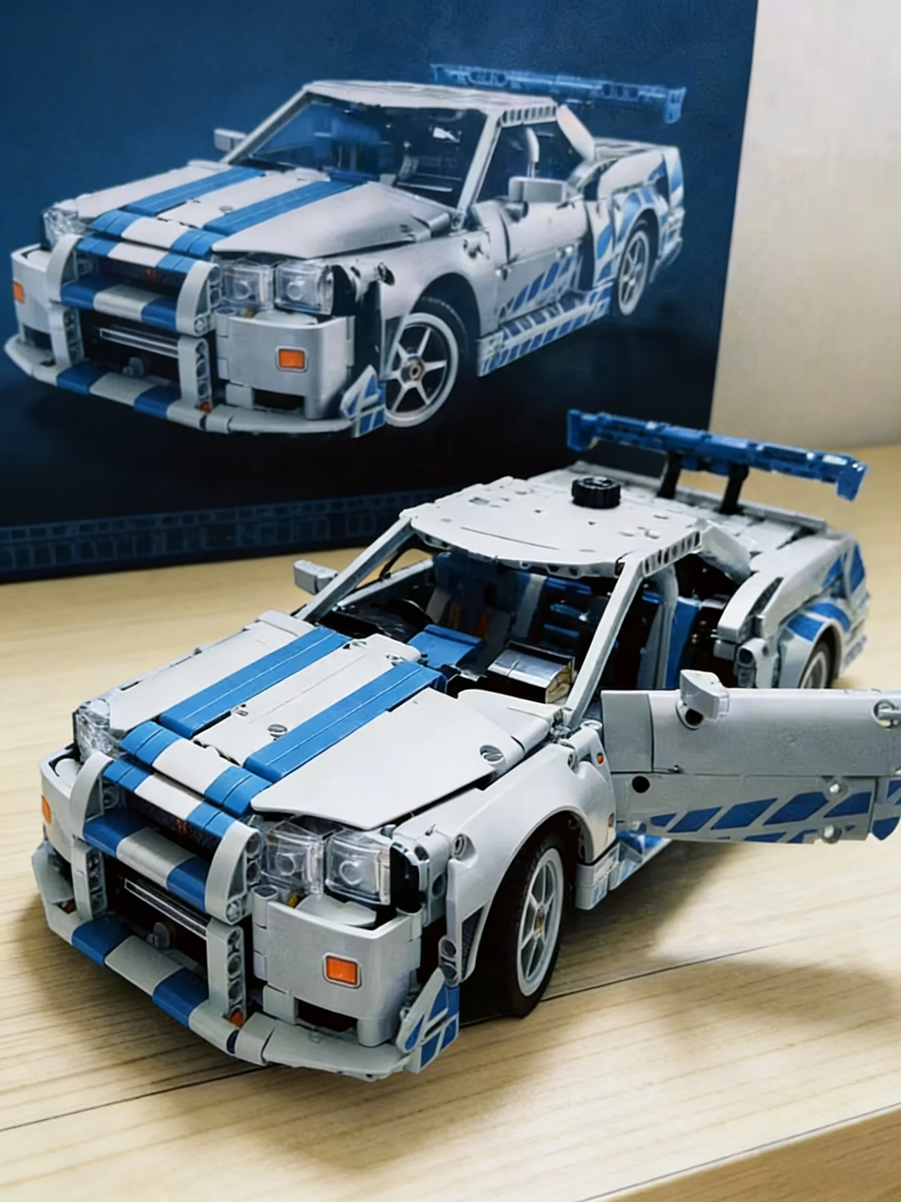 

42210 «Бог Войны» — Модель спортивного автомобиля GT-R34, механический конструктор, подарок на день рождения, Рождество, Хэллоуин