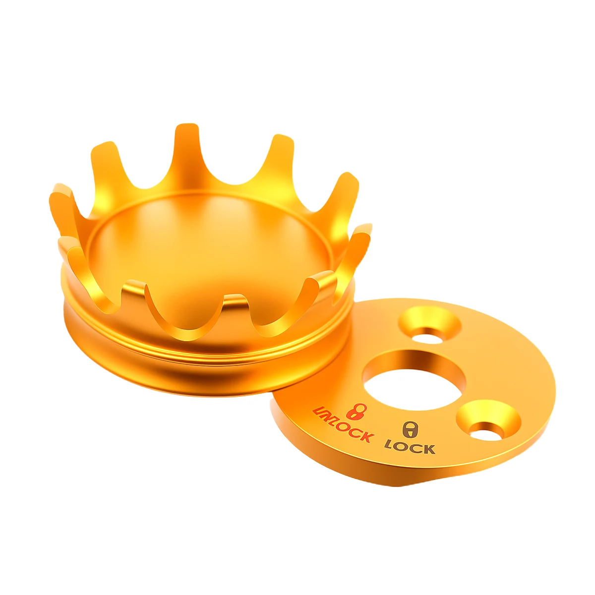 Motorcycle Fork Lock Crown shaped Cover For Harley 1994-2023 Road King Model image 3