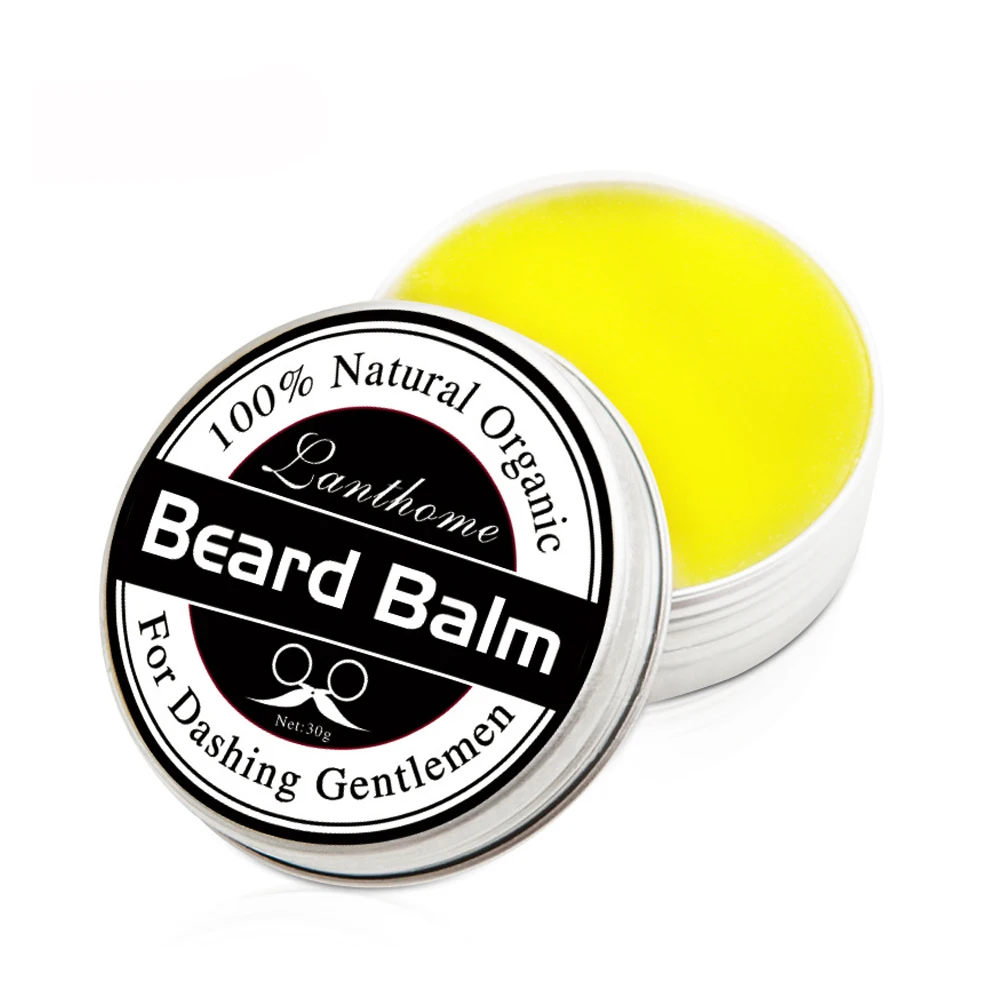 1 pz uomo naturale barba olio balsamo baffi cera per lo Styling cera d\'api idratante levigante Gentlemen cura cura cura dello Styling della barba