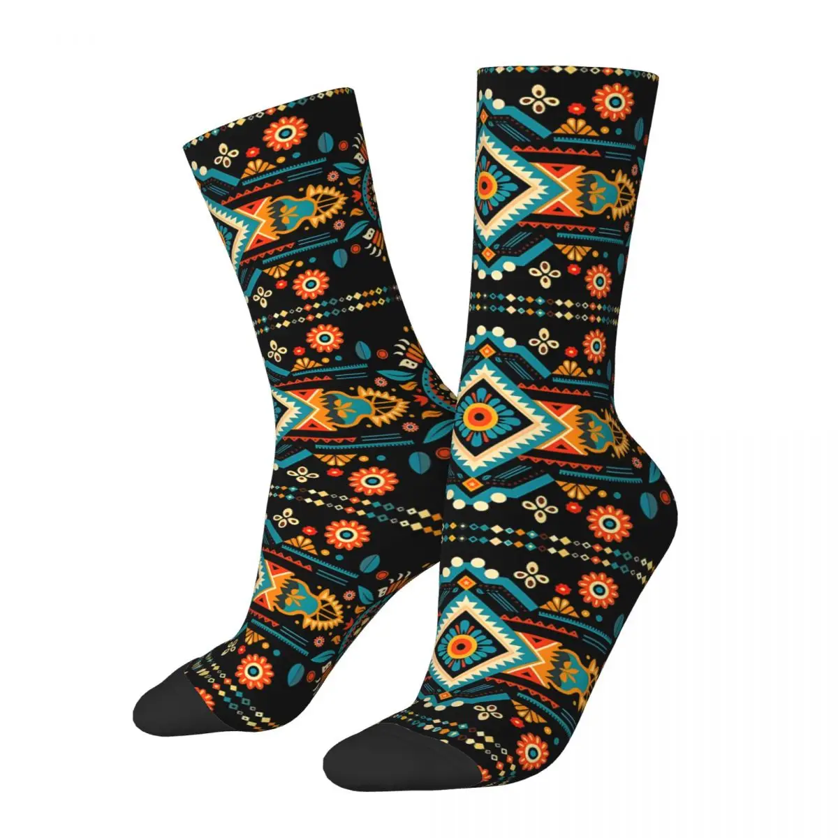 Indian Mayan Aztec Men Socks Cycling Novelty Spring Summer Autumn Winter Stockings