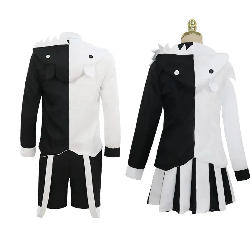 جديد 2025 لعبة دانغانرونا مونوكوما أزياء تنكرية كوما شخصية الكبار رجل وامرأة موحدة مجموعة الجوارب المجانية ميدالية B ★ ★ ★