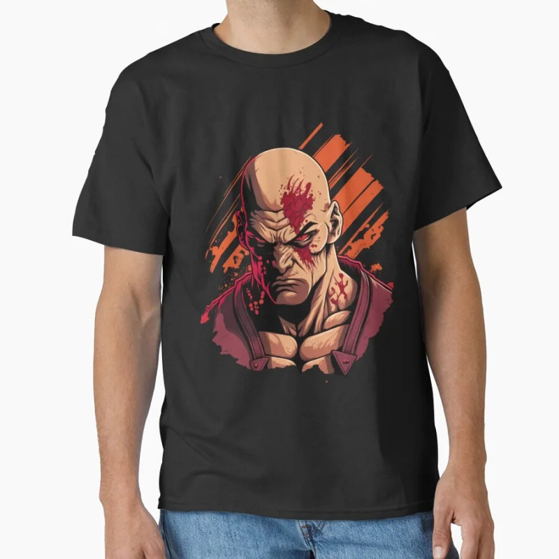 

Sagat 80s Retro Arcade video game Street fighter GYM Martial art gift T-shirt for men Large size Tops S-6XL Mens clothing