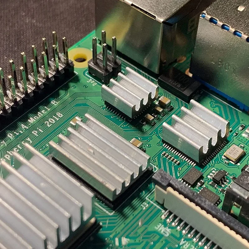 N35R_DU 30 Buah Set Radiator Pendingin Aluminium Tembaga untuk Raspberry Pi 2B/ 3B/4B