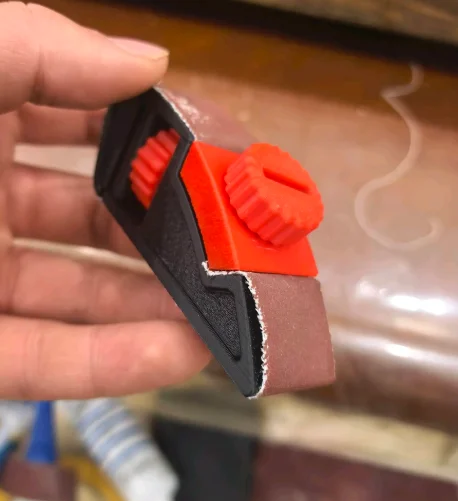 1pc Multi Purpose Adjustable Sandpaper Holder Clamp Polishing Sanding Tool For Woodworking Models Ergonomic Durable Pro