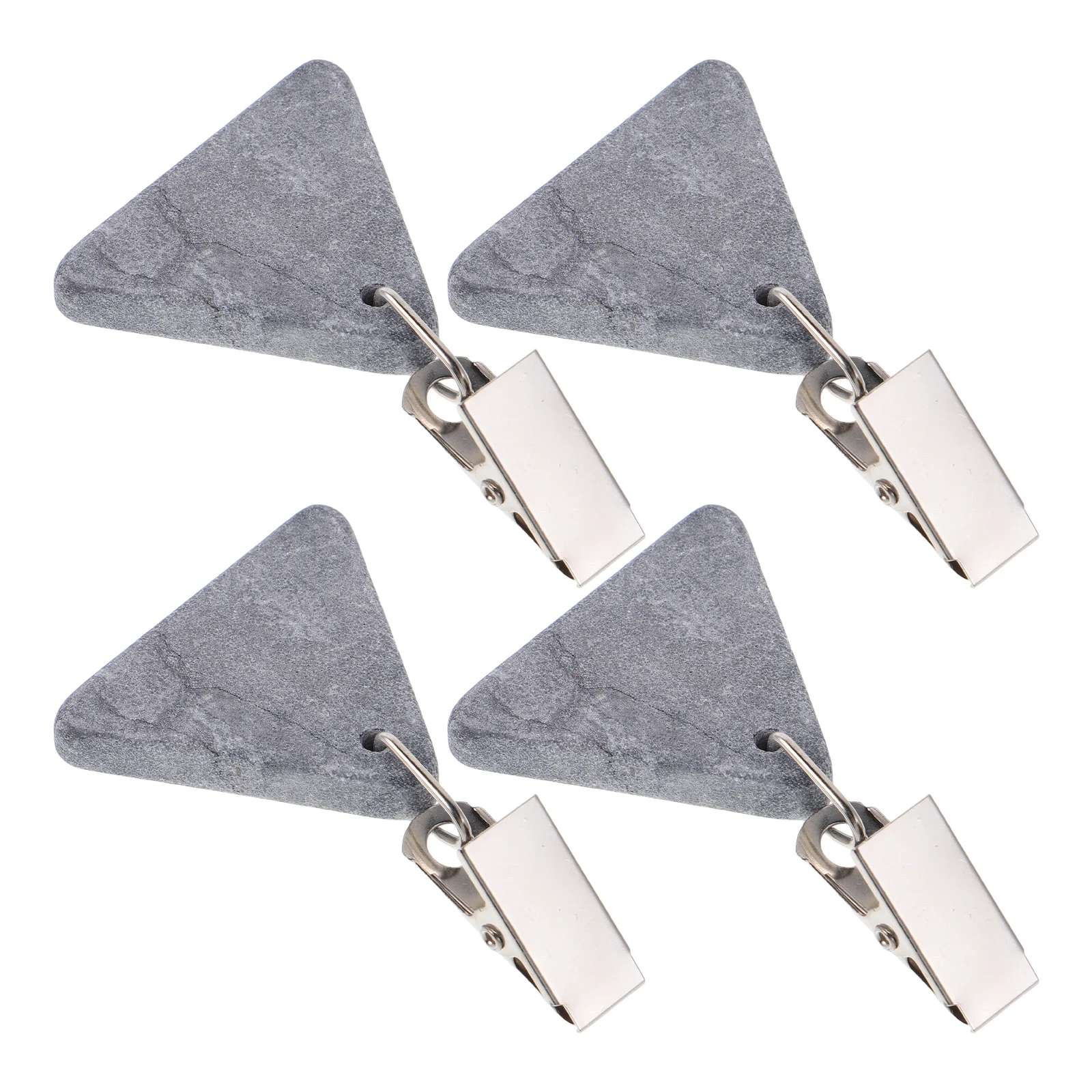 

8 PCS Marble Tablecloth Holder Clip Outdoor Weights Curtain Dinner Clips Picnic Decorate Heavy