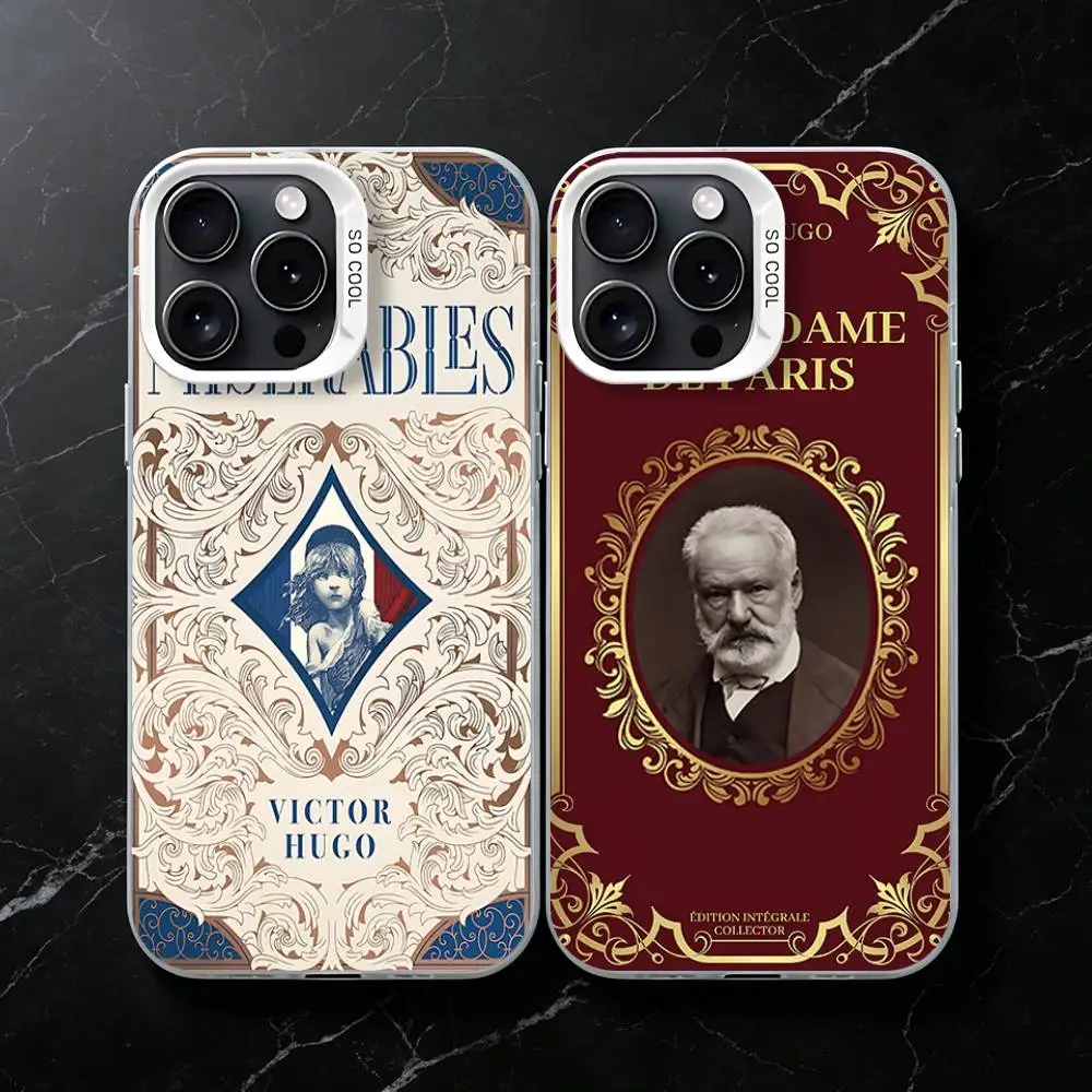 Victor Hugo Les Miserables Phone Case for iPhone 18 17 16 15 14 13 12 Pro Plus Max Mini Air Stylish Cover