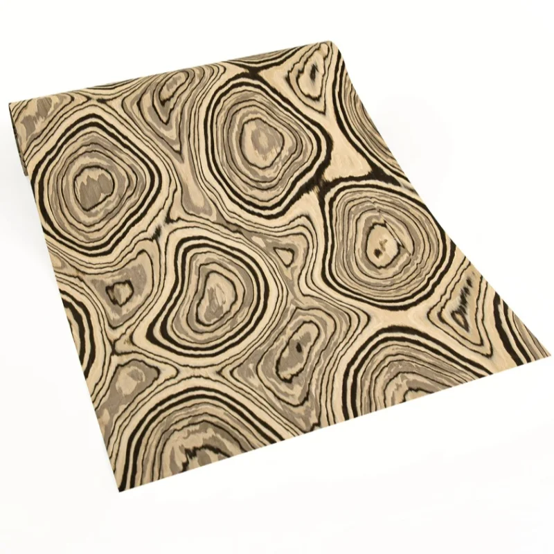 Marble Grain Burl Tech Wood Veneer Sheet for Furniture Cabinet Door Interior Wall Panel DIY Wardrobe Makeover Veneer L:250X58cm