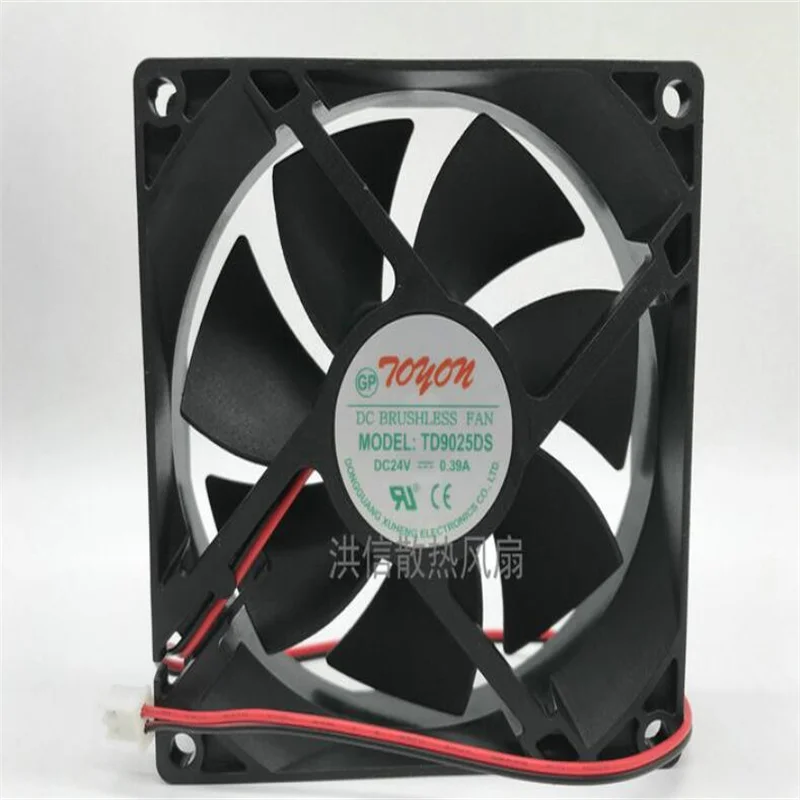 

TD9025DS 24V 0.39A 9CM 90*25MM Two-wire cooling fan