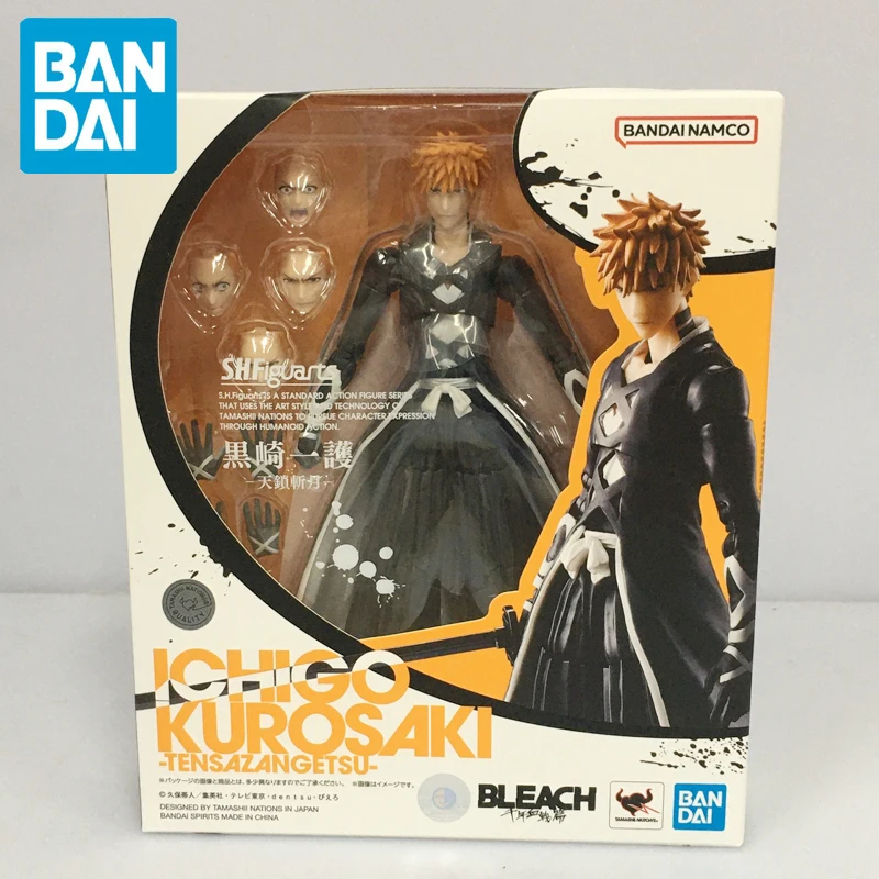 

Original Bandai Bleach S.h.figuarts Kurosaki Ichigo Action Figure Anime Collection Figurine Toys Doll Genuine Kids Birthday Gift