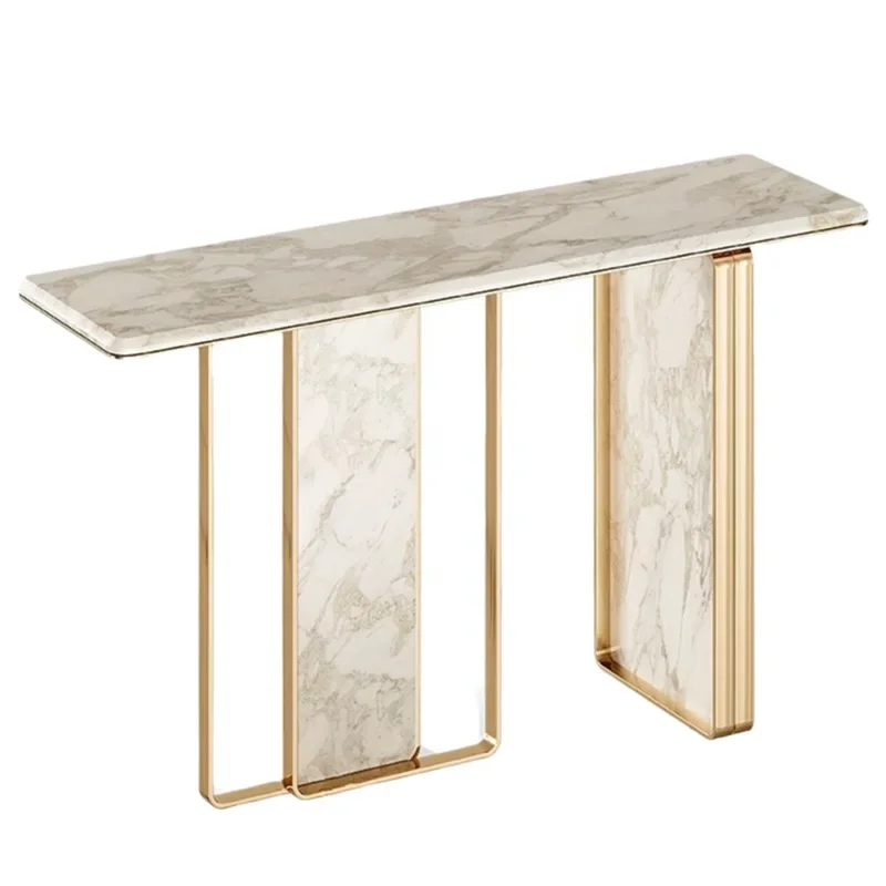 

Light luxury marble countertop entrance table creative designer simplicity