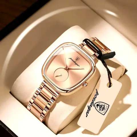 POEDAGAR Elegant Luxury Watch For Woman Waterproof Stainless Steel Women's Quartz Watches Simple High Quality Ladies Wristwatch