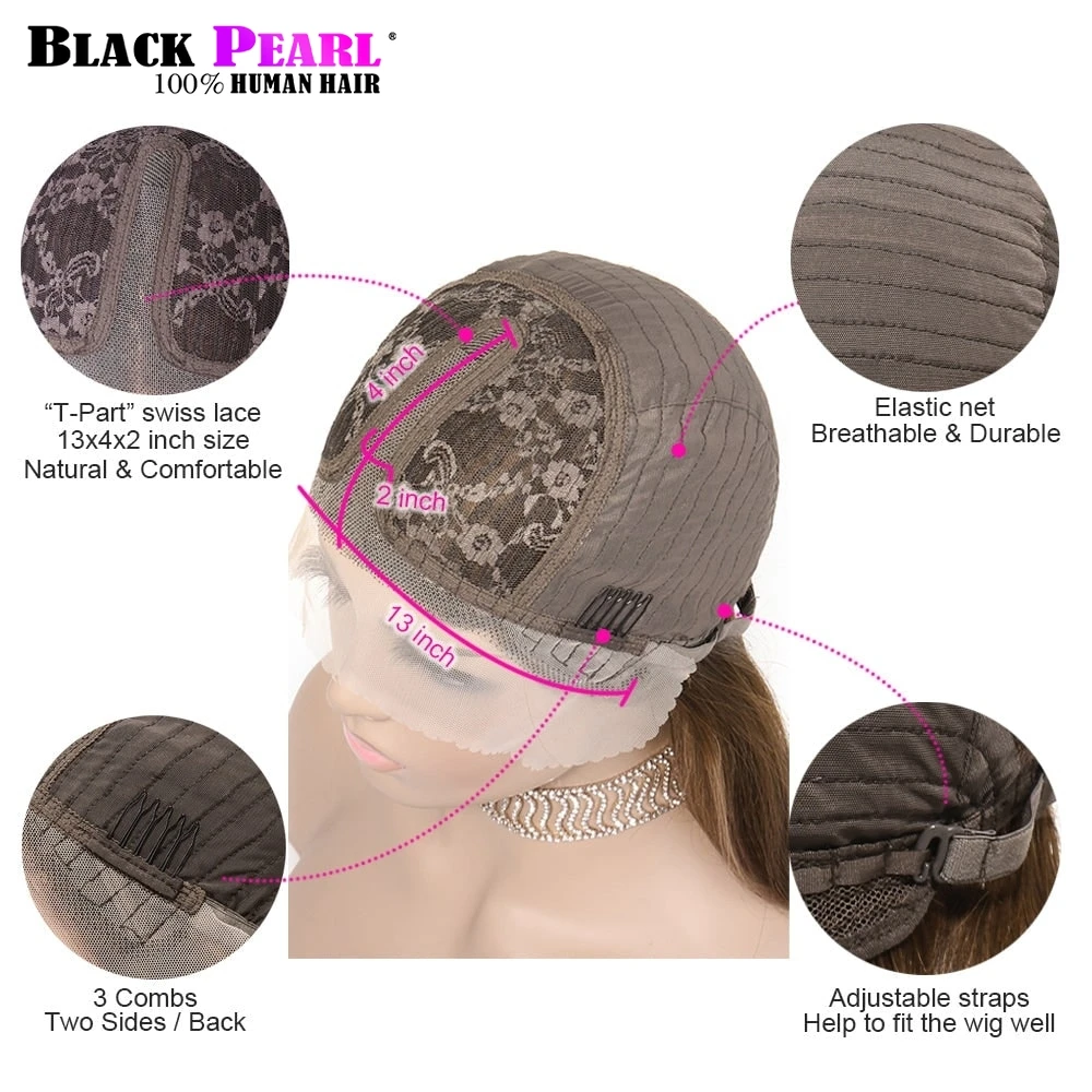 Straight Short Bob Wig 13x5x2 T Part Lace Front Human Hair Brazilian 180% Density Purple Color Pre Plucked With Baby Hair - Image 6