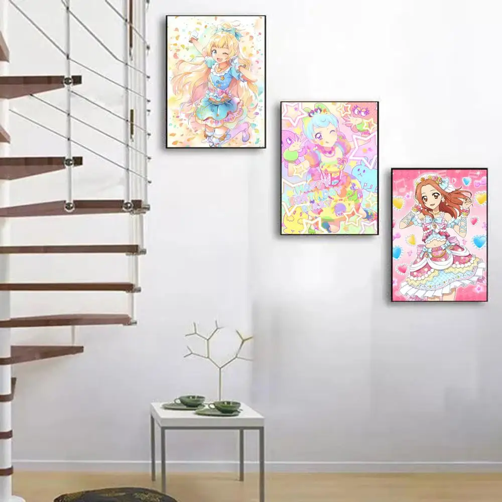 

Aikatsu Poster Good Quality Prints And Posters Vintage Room Home Bar Cafe Decor Aesthetic Art Wall Painting