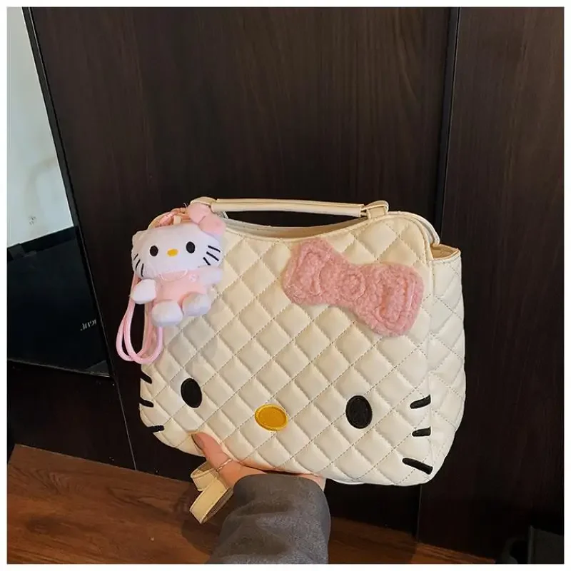 حقيبة ظهر للأطفال من البولي يوريثان حقيبة ظهر جديدة من Hello Kittys حقيبة حمل كرتونية ذات سعة كبيرة حقيبة ظهر على شكل شخصية أنيمي للفتيات