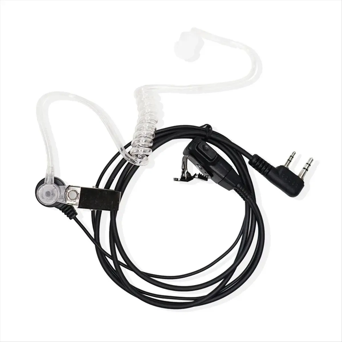 A64I Air Conduit 2 Pin K Plug Earphone for Walkie Talkie Headset Radio Throat Mic Microphone UV-5R UV82 BF888S