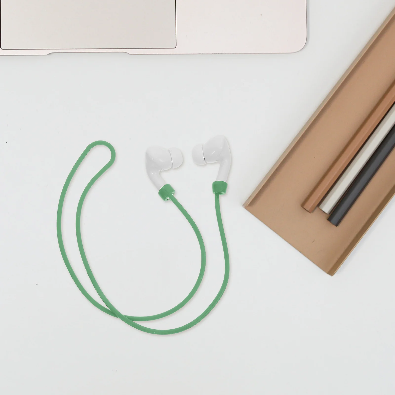 

Lanyard for Earbuds Anti-Lost Silicone Rope Detachable Design Sport Travel Convenient Storage Reliable Material