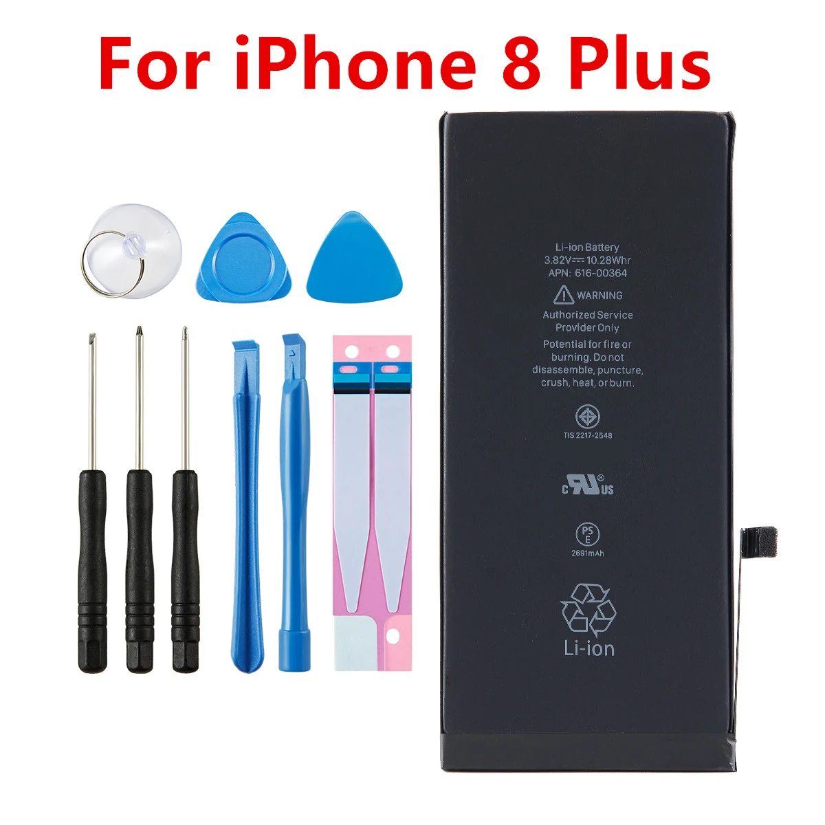 Bateria do iPhone 5/6S/7/8Plus/X/XR/XS Max/11/11 Pro Max Części zamienne do naprawy telefonów komórkowych + narzędzia — zdjęcie produktu 4