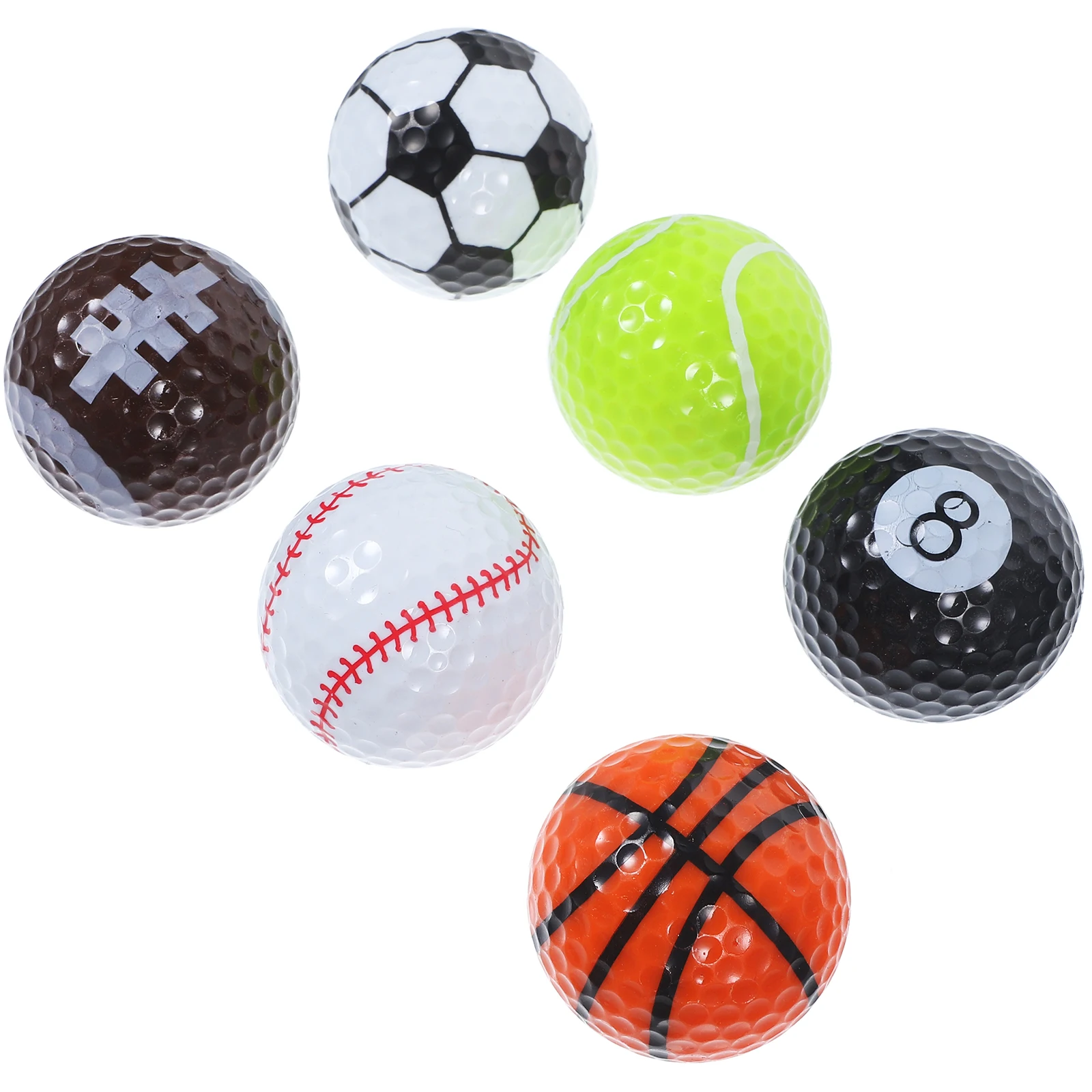 

1Set Colored Golf Balls Rubber Training Golfing Ball for Backyard Practice Smooth Edges Bright Color Gift Box Set for Men Women