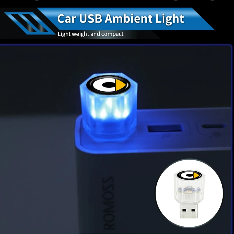 Auto LED Umgebungslicht USB Kostenlose Installation Innen Dekorative Atmosphäre Licht Für Smart Fortwo 451 453 450 EQ Forfour Coupe