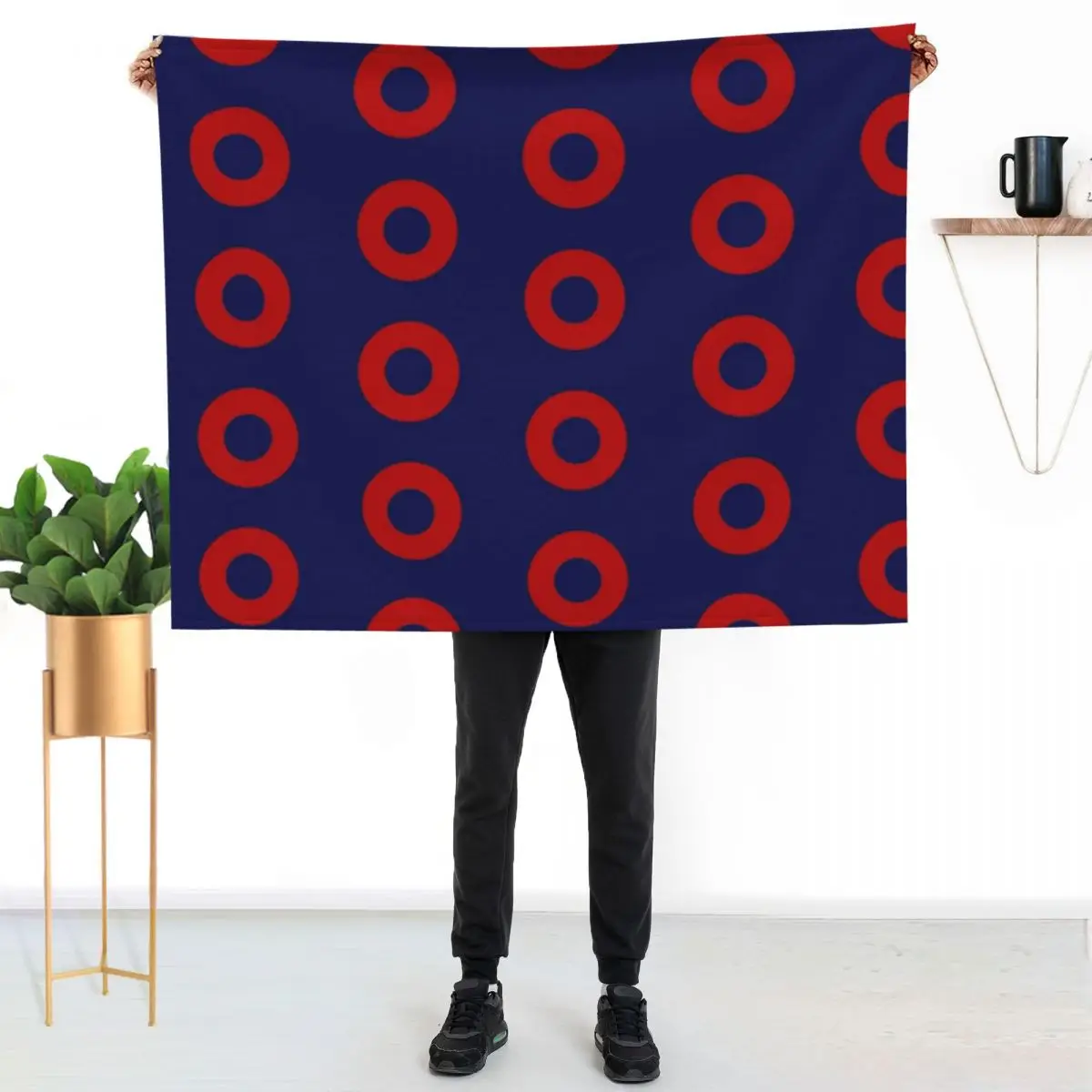 Phish Fishman Donut Throw Blanket For Decorative Sofa Fashion Sofas Large blankets ands Sofa Quilt Weighted Blankets
