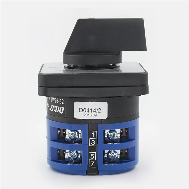 

HRBAJ-2X переключающий переключатель, 3 положения, 8 клемм, универсальный поворотный кулачковый селектор, фиксирующие переключатели 32A