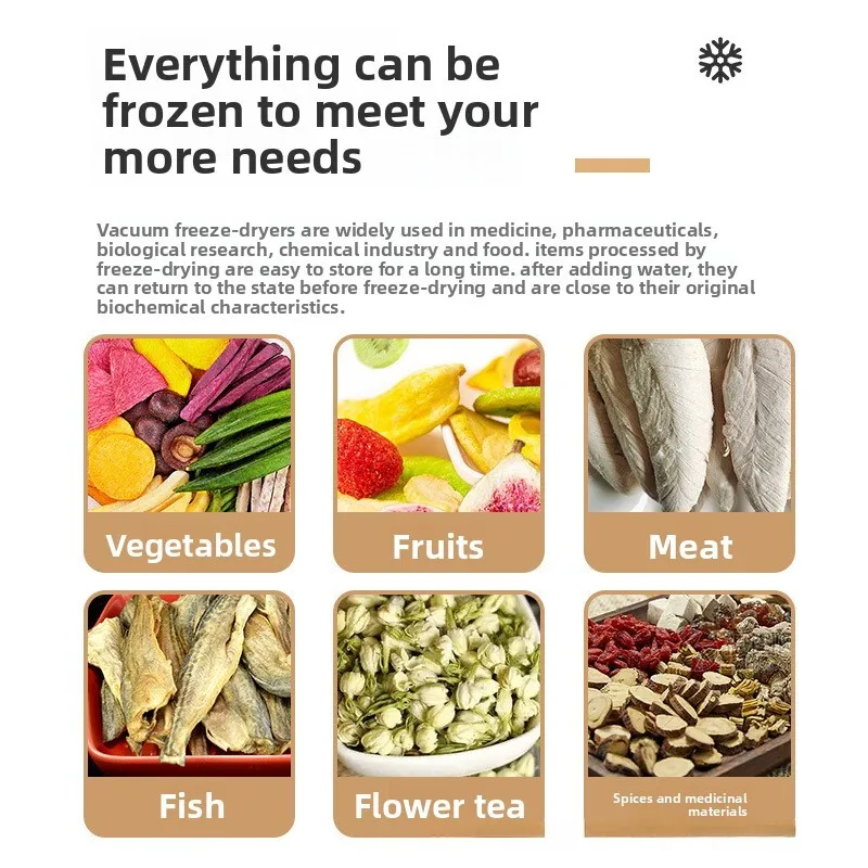 مجفف التجميد عش الطيور مكملات الفاكهة والخضروات هش مستحضرات التجميل المواد الطبية فراغ التجميد الذكي #4