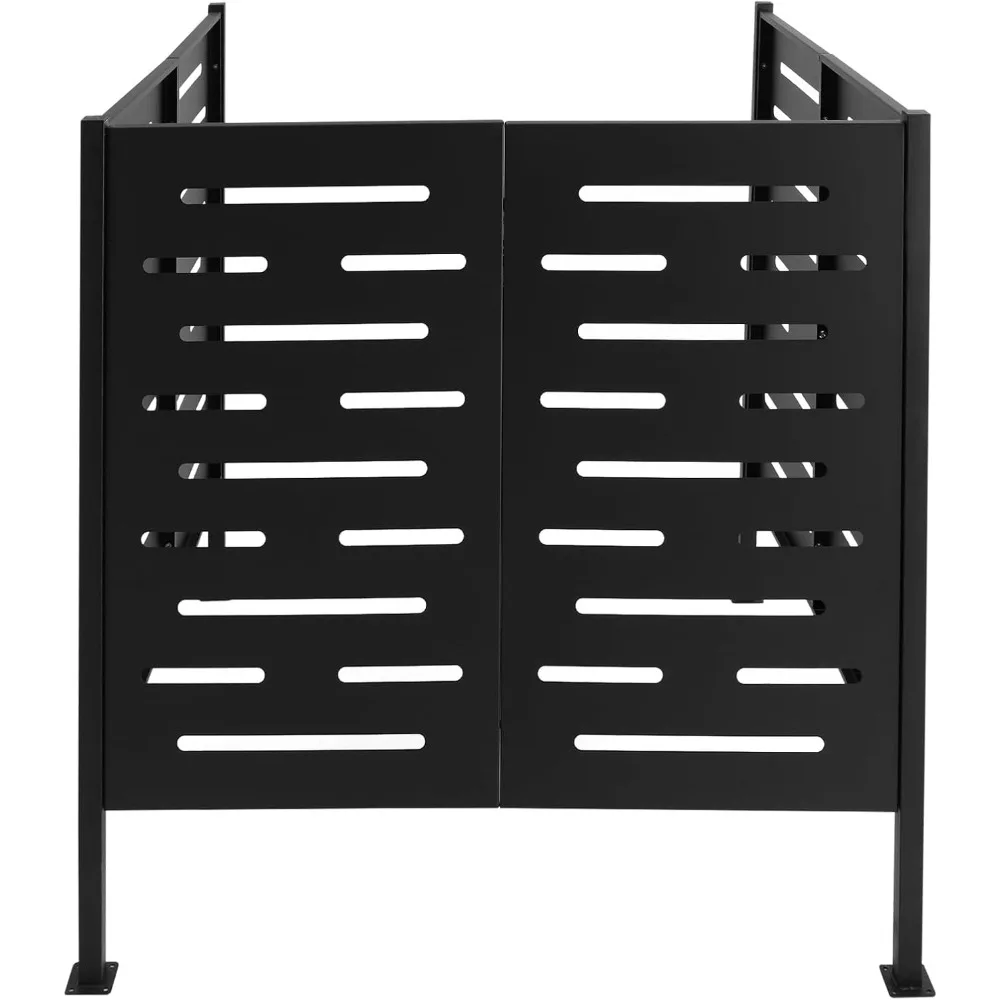 

Fence Outdoor Air Conditioner Privacy Fence Metal Privacy Fence Cover Aluminum Alloy Air Conditioner Freestanding