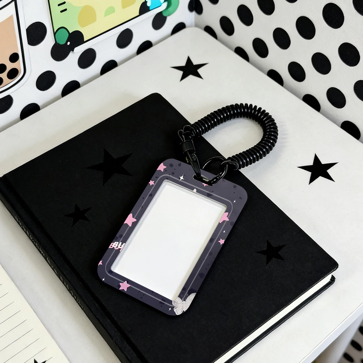 Card Sleeve for Student Bus/Meal Card Protection Case Kpop Photocard Holder Pendant Keychain Credential Badge Holder