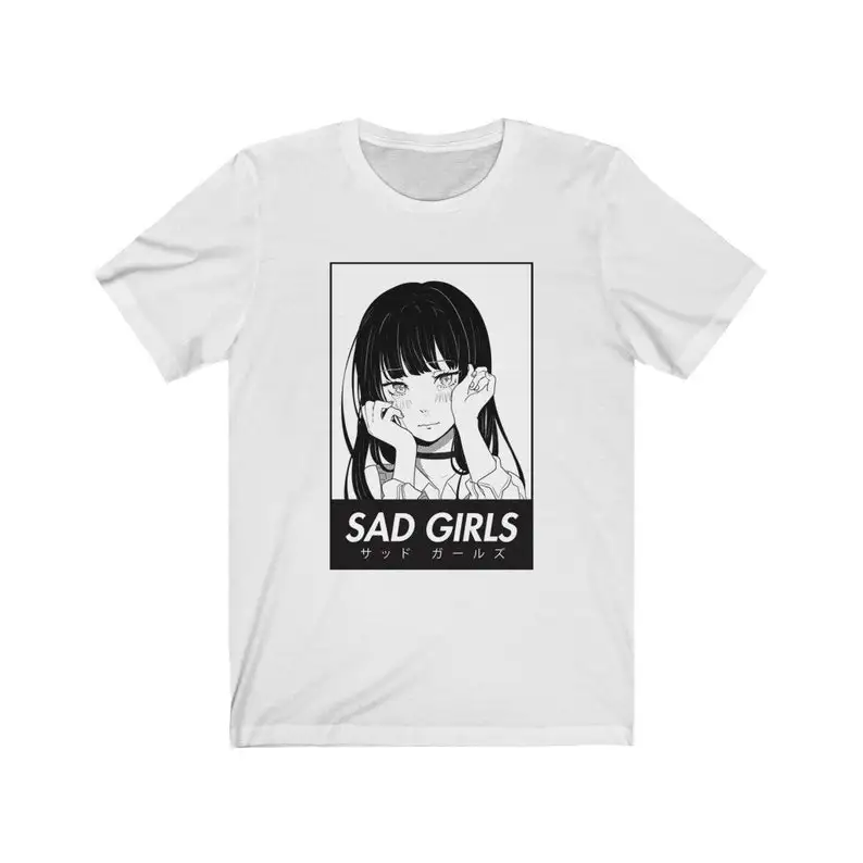 Sad Girls Japanese Aesthetic Vaporwave Kawaii Shirt / Yami KawaiiAnime Vaporwave, Japanese, Unisex Shirt