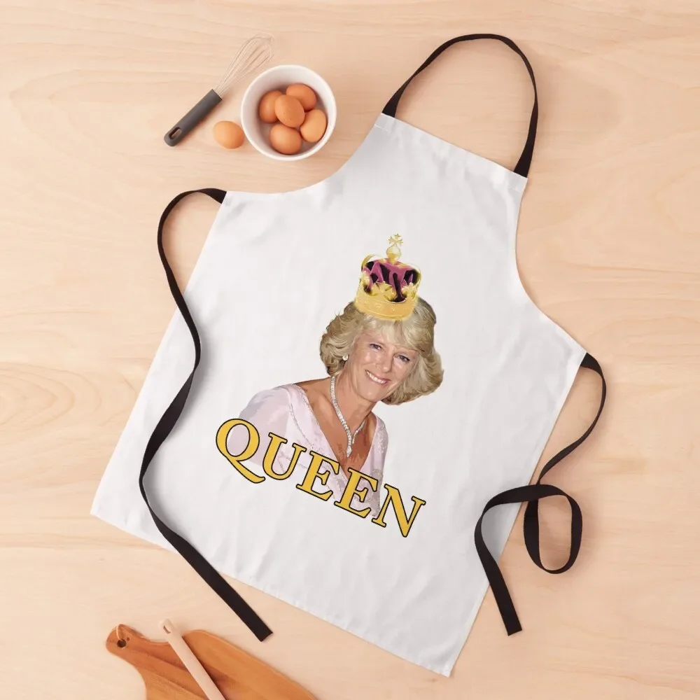 

HRH Camilla Parker Bowles Duchess of Cornwall Apron For Women christmas kitchen Apron