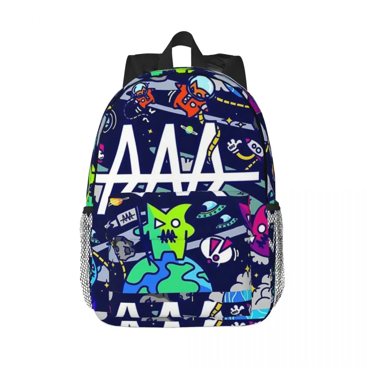 Team RAR Space Monsters Backpacks Boys Girls Bookbag Casual Students School Bags Travel Rucksack Shoulder Bag Large Capacity