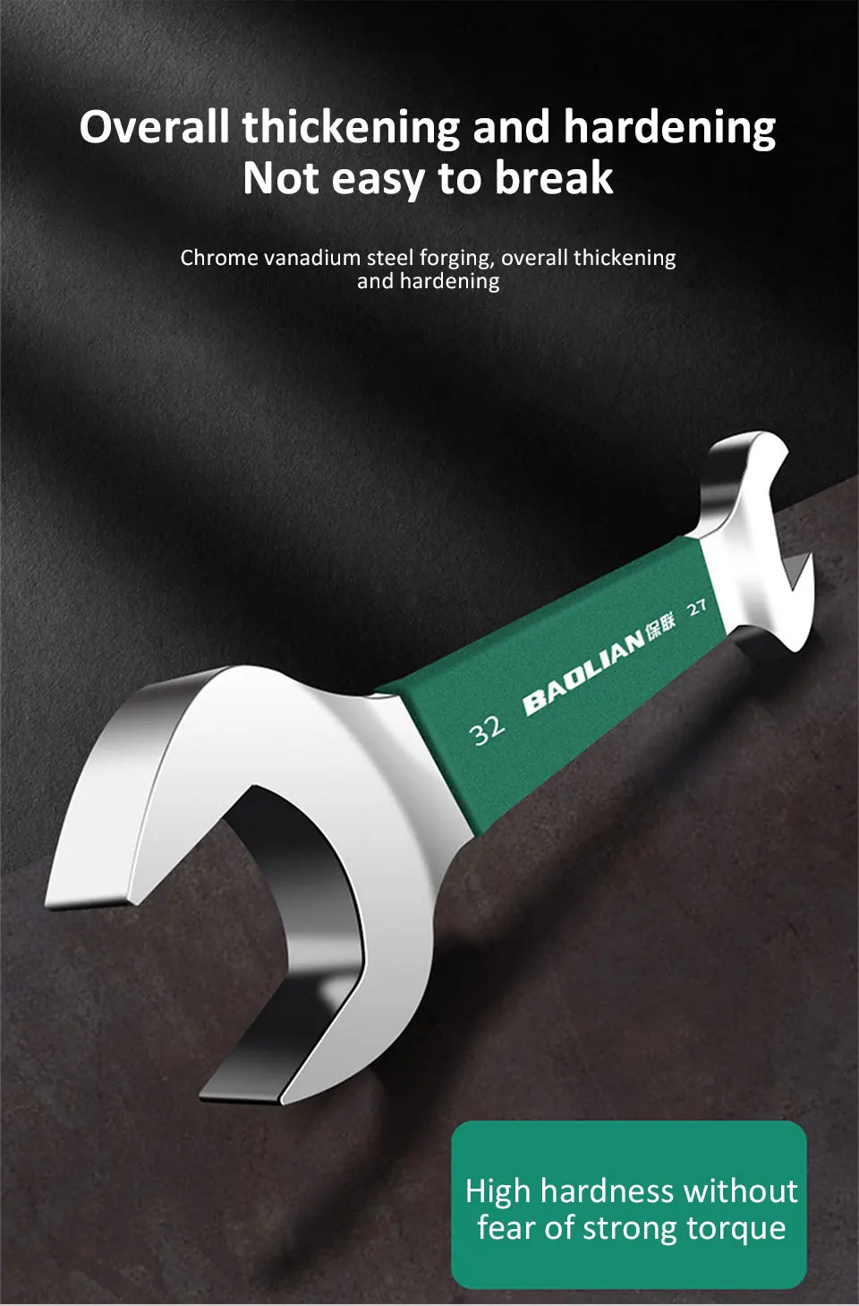 6-32mm Doppel Offene Ende Kombination Schlüssel Chrom Vanadium Geöffnet Hex Spanner Haushalt Auto Reparatur Hand Werkzeuge Heimgebrauch schlüssel – Detail 4