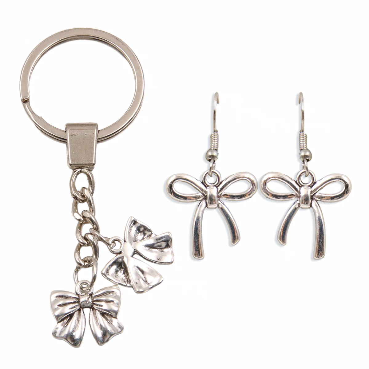 20Pcs 3 Style Metal Alloy Cute Hollow Bow Charms Holiday Gifts Pendants For Jewelry Making DIY Handmade Craft