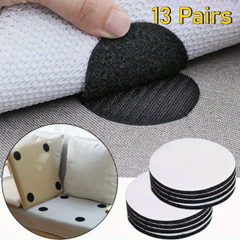 13 Pairs of Strong Anti-curling Carpet Tape Non-slip Stickers Carpet Gripper Self-adhesive Double-sided Stickers