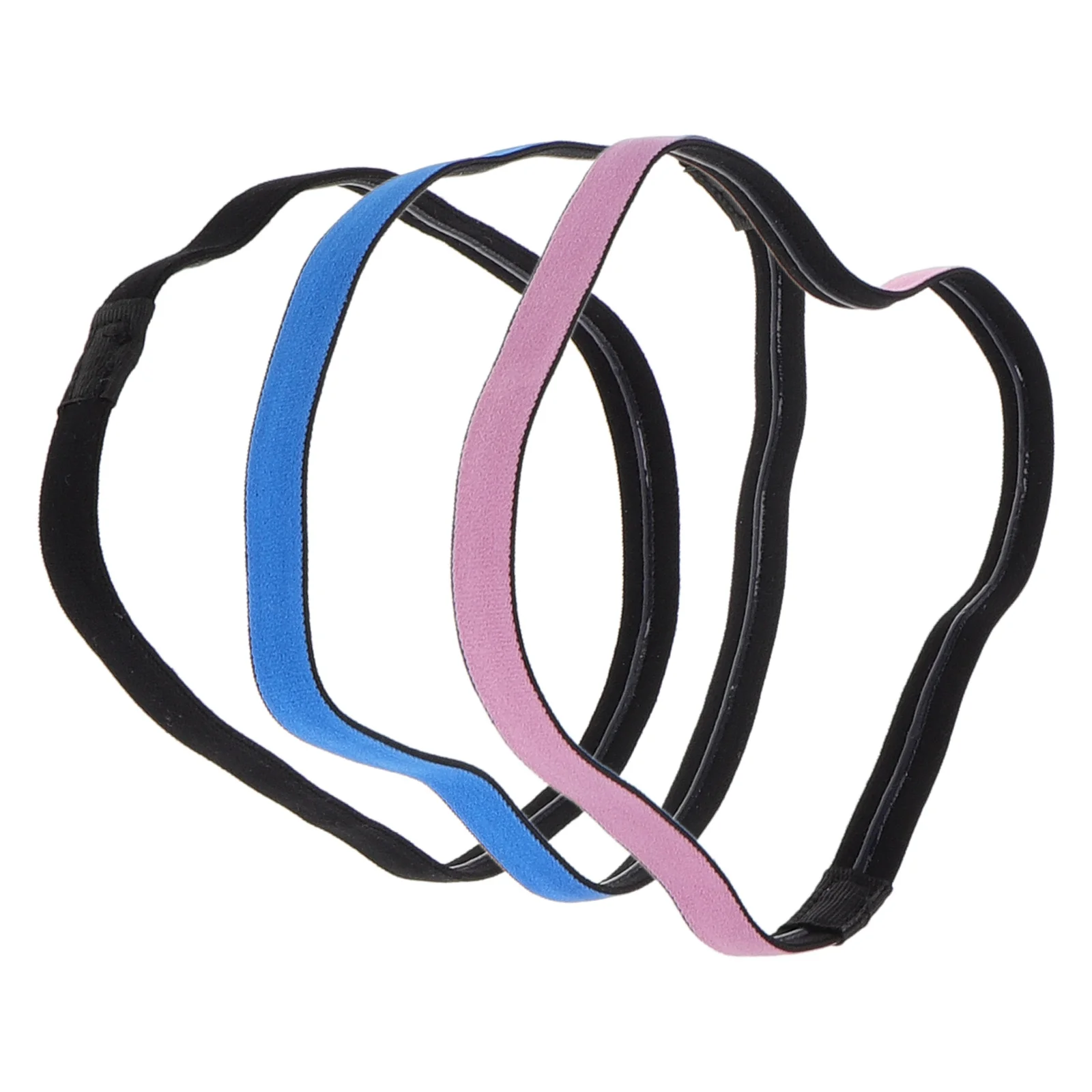 

3pcs Sports Headbands Elastic Thin Sweat-Wicking Non-Slip For Running Yoga Fitness Adjustable Workout Headband Set