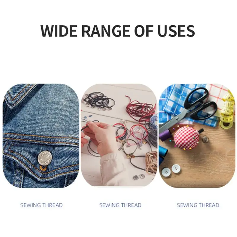 100 Meters 203 Thick Sewing Thread Color Polyester Thread DIY Handmade Home Denim Clothing Tailor Line Sewing Machine Thread