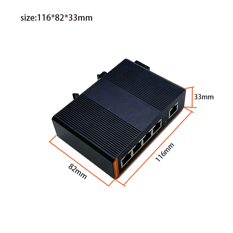 Interruptores industriales de red ethernet, 5 puertos, 10/100/1000M, 9V-12V-16V