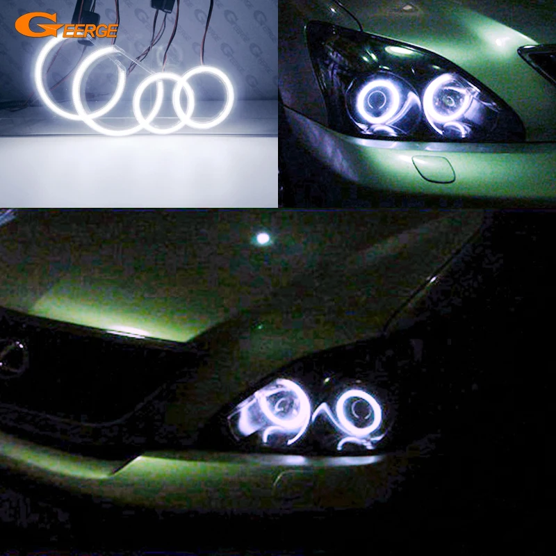 

For Lexus RX 300 330 350 400h Toyota Harrier U3 Day Light Excellent Ultra Bright COB Led Angel Eyes Kit Halo Rings
