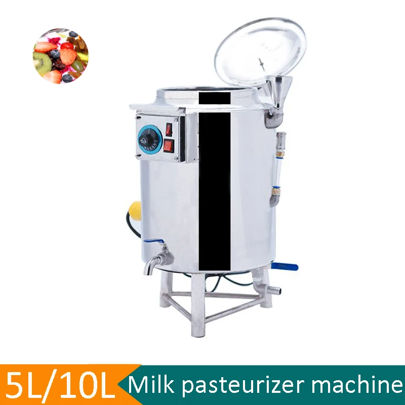 Máquina de pasteurización de leche de tipo pequeño, alta calidad, 5L, 10L, para barra de leche, recién llegado, equipo de pasteurización de leche a pequeña escala