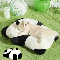 HOOPET Cats Sleeping Pad Thickened Autumn Winter Warm Panda Floor Mat Small Dog Puppy Universal Blanket Pad Pet Supplies