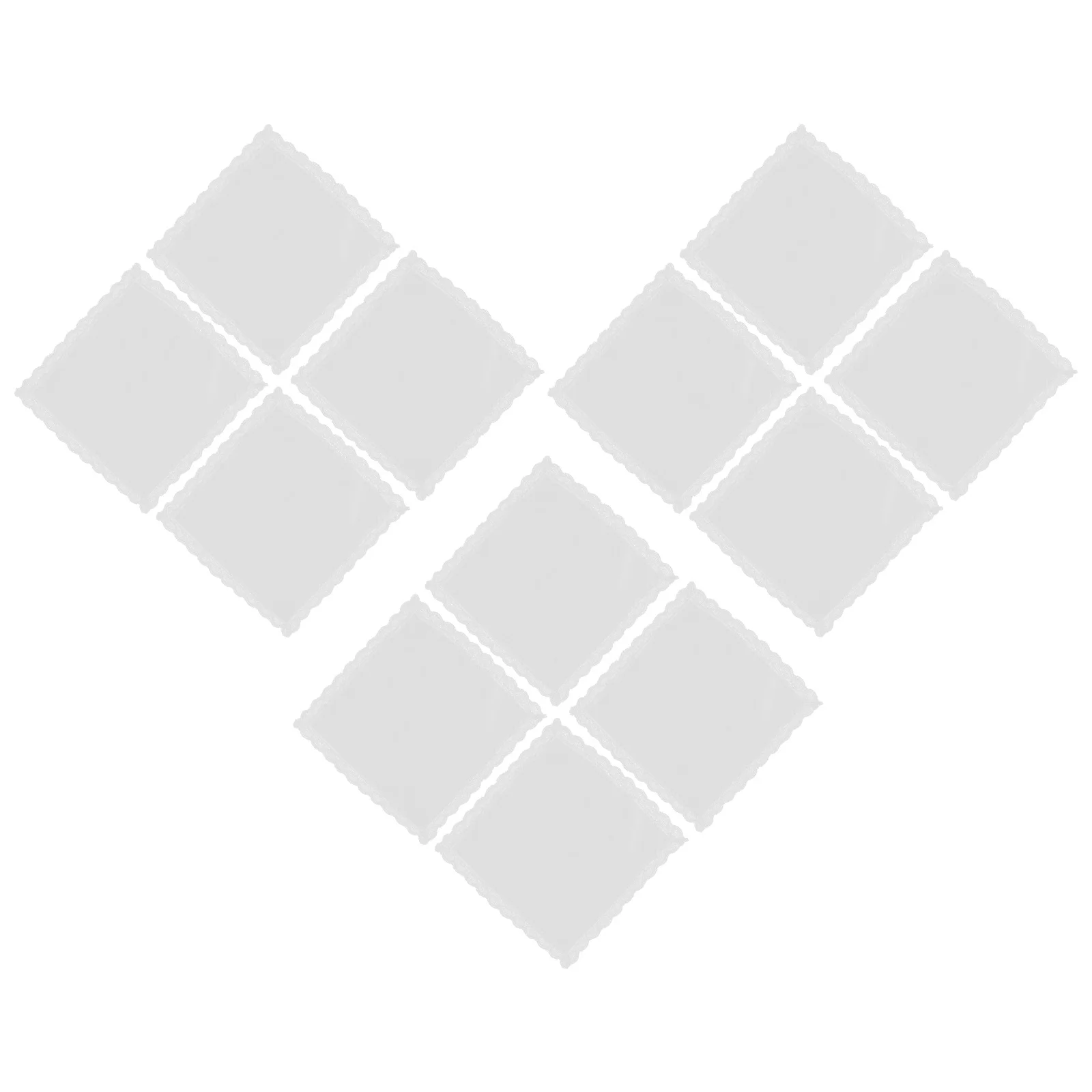 12 قطعة مناديل قطنية مربعة مع حواف من الدانتيل مناديل زفاف ناعمة للسيدات عتيقة ماصة أنيقة صغيرة محمولة #2