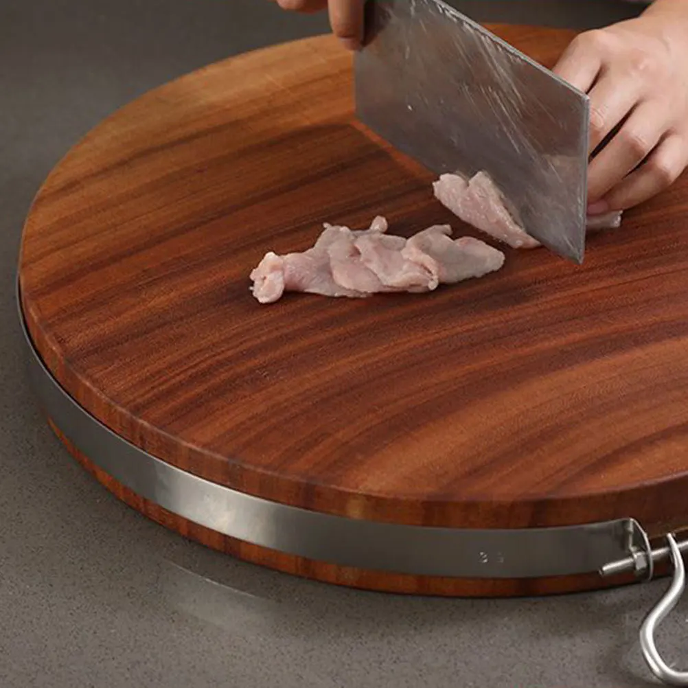 

2pcs Stainless Steel Cutting Board Ring Anti-Crack Fixing Hoop For Home Restaurant Kitchen Chopping Board Reinforcement Hardware