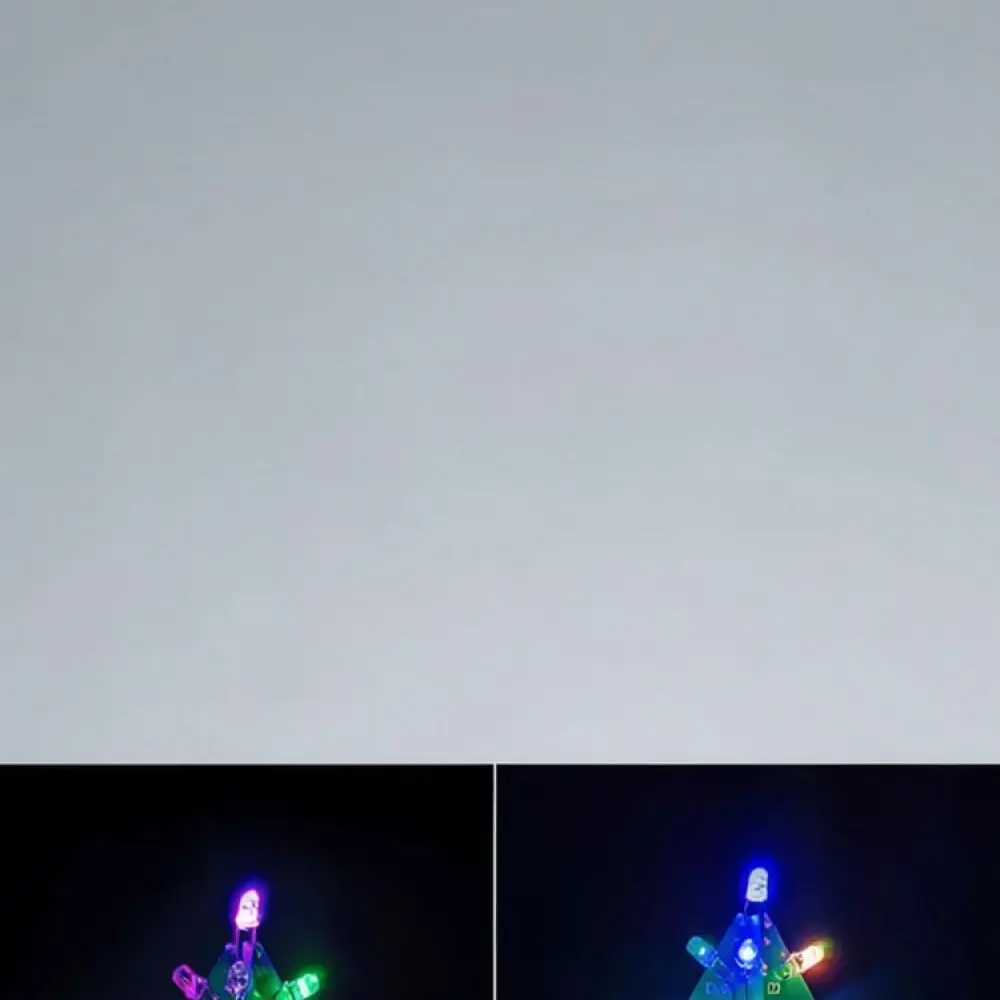 Colorful LED Christmas Tree DIY Electronic Soldering Kit Practice Set Desktop Decorative Light Hobbyist Project
