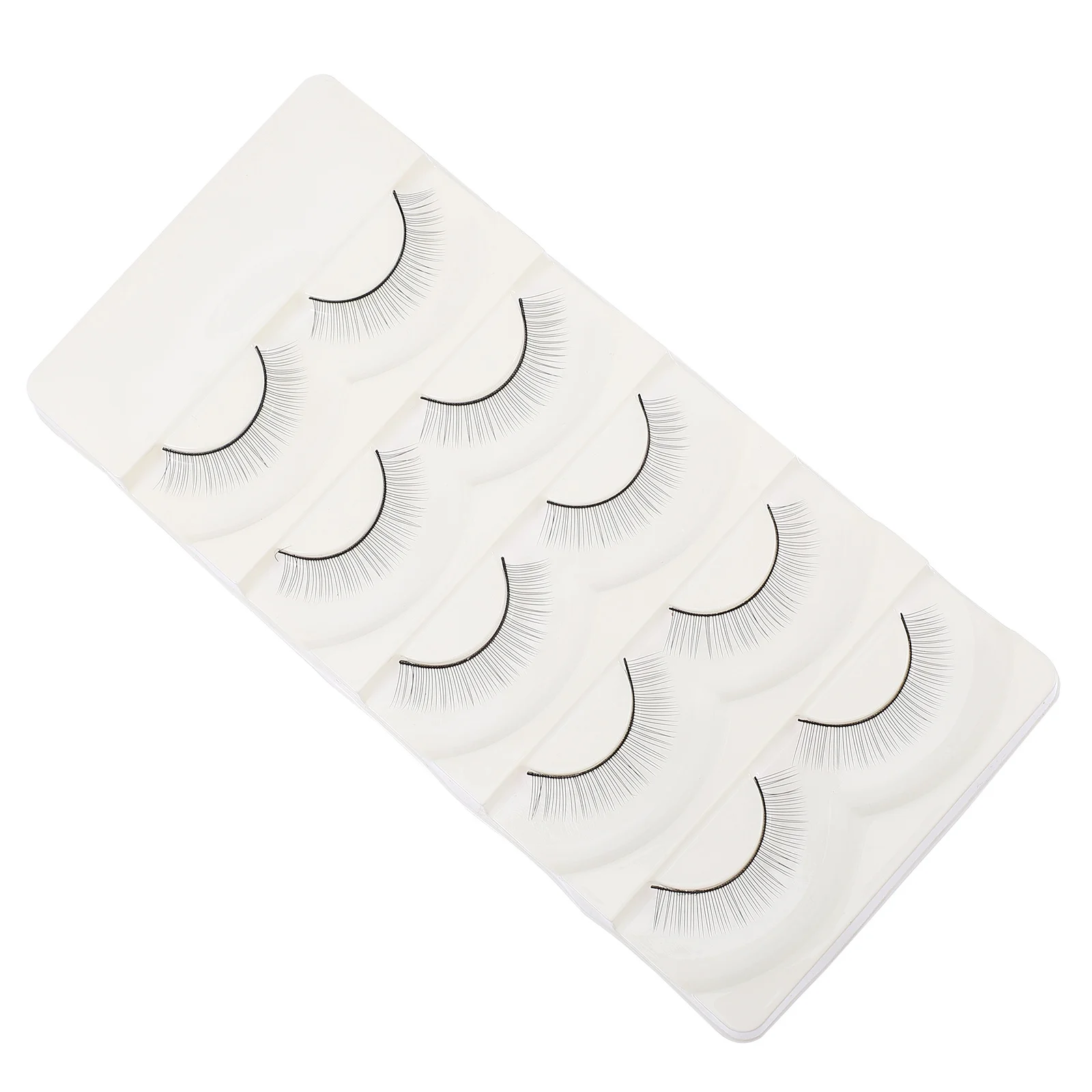 5-pairs herbruikbare zwarte wimper nepwimpers verlengset voor beginners menselijk lichaam mannequin zacht dik