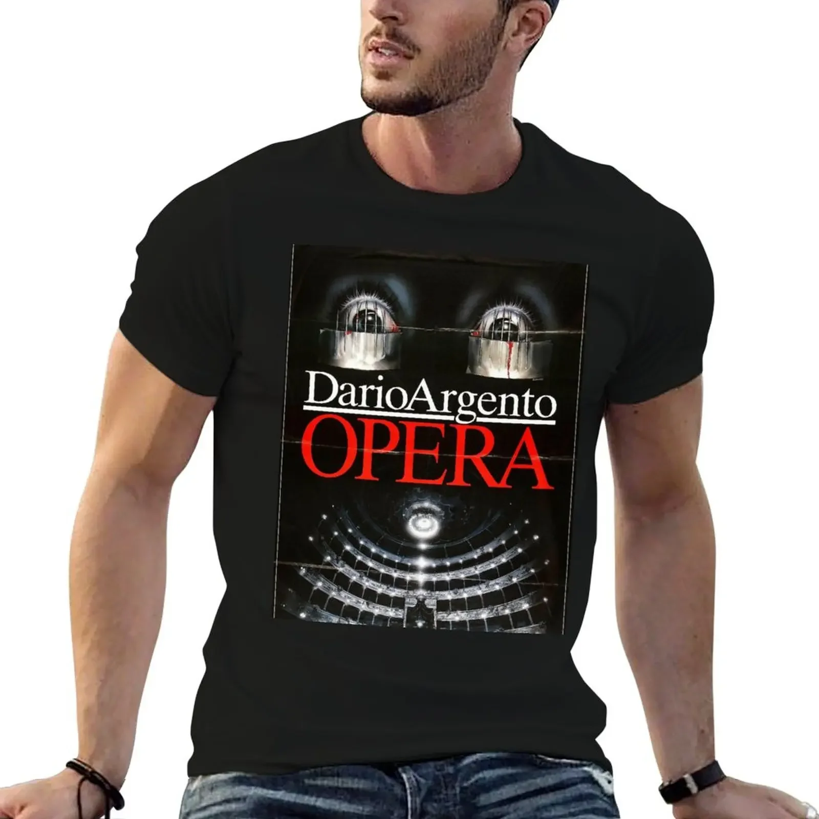 

Dario Argento Opera T-Shirt blue lock graphic tee shirt tops mens t shirts pack